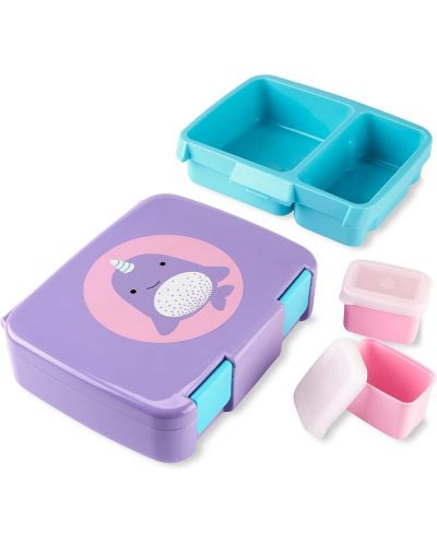 Кутия за храна Skip Hop Zoo - Bento, Narwhal - 2