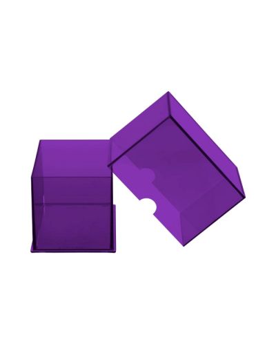 Кутия за карти Ultra Pro - Eclipse 2-Piece Deck Box, Royal Purple (100+ бр.) - 2