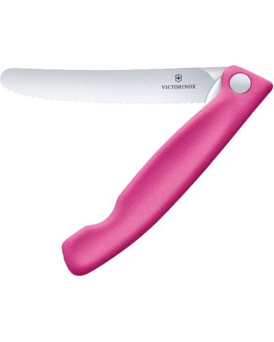 Кухненски сгъваем нож Victorinox - Swiss Classic, 11 сm, розов - 1