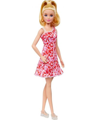Кукла Barbie Fashionista - С рокля на цветя - 4