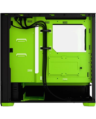 Кутия Fractal Design - Pop Air RGB, mid tower, зелена/черна/прозрачна - 4