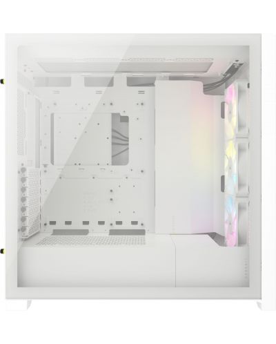 Кутия Corsair - iCUE 5000D RGB Airflow, mid tower, бяла/прозрачен - 4