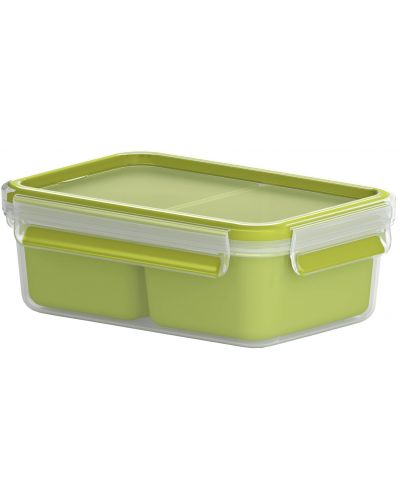 Кутия за храна Tefal - Clip & Go, K3100512, 1 L, зелена - 1