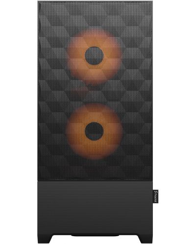 Кутия Fractal Design - Pop Air RGB, mid tower, оранжева/черна/прозрачна - 2