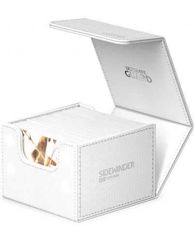 Кутия за карти Ultimate Guard Sidewinder 133+ XenoSkin Monocolor - бяла - 3