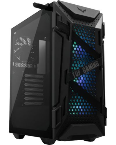Кутия ASUS - TUF Gaming GT301, mid tower, черна/прозрачна - 1