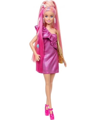 Кукла Barbie Fun & Fancy Hair - С дълга цветна коса и аксесоари - 1