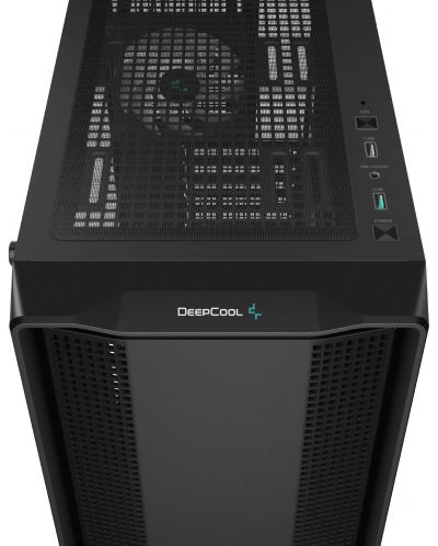Кутия DeepCool - CC560 v2, mid tower, черна/прозрачна - 8