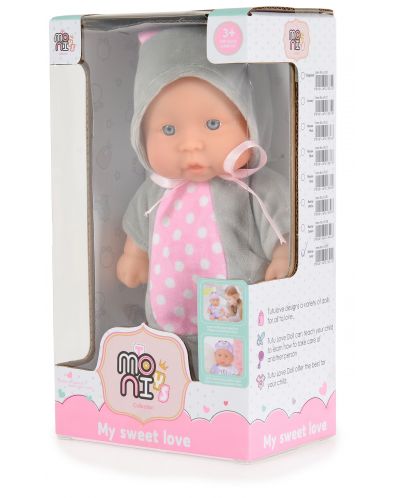 Кукла Moni Toys - С костюм на сиво зайче, 20 cm - 3