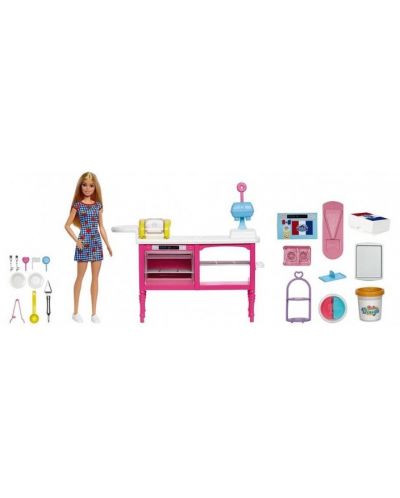Игрален комплект Barbie - Кукла и кафене - 2