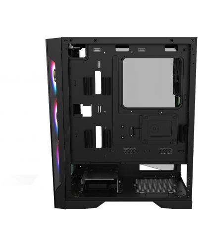 Кутия Gamdias - TALOS E2 Elite RGB, mid tower, черна/прозрачна - 5
