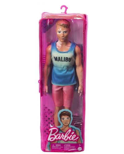 Кукла Barbie Fashionistas - Кен, с потник Малибу - 1