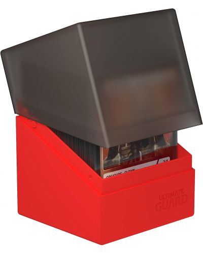 Кутия за карти Ultimate Guard Boulder Deck Case Synergy - Черна/Червена (100+ бр.) - 2