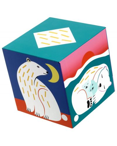 Кубчета за игра Djeco - Диви животни, 10 броя - 3