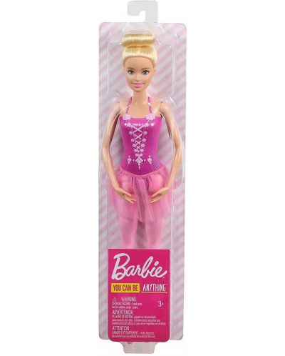 Кукла Mattel Barbie - Балерина, с руса коса и розова рокля - 1