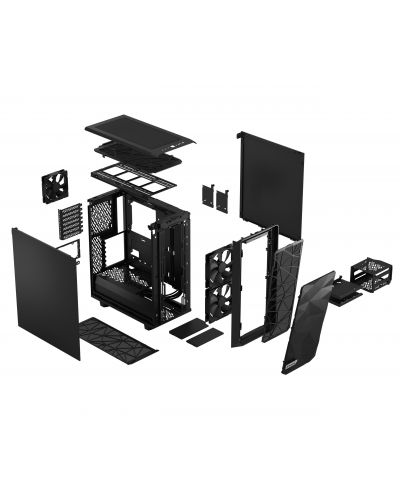 Кутия Fractal Design - Meshify 2 Compact Solid, mid tower, черна - 7