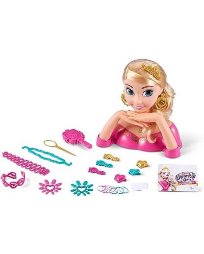 Кукла Funville Sparkle Girlz - Модел за прически и маникюр, Принцеса с корона, Deluxe - 3