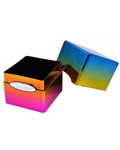 Кутия за карти Ultra Pro Hi-Gloss Satin Cube - Rainbow (100+ бр.) - 2