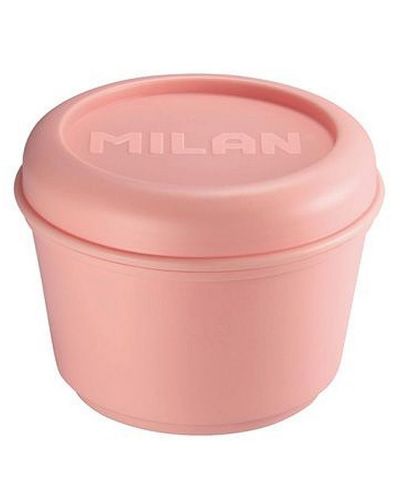 Кутия за храна Milan 1918 - кръгла, розова, 250 ml - 1