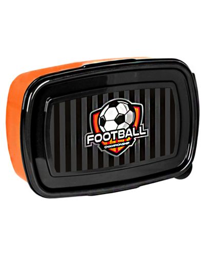 Кутия за храна Paso Football - Оранжево-черна - 1