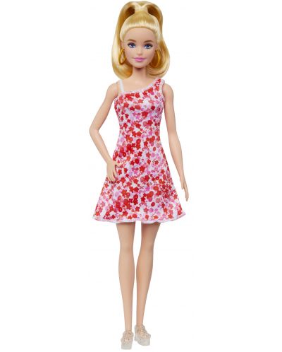 Кукла Barbie Fashionista - С рокля на цветя - 3