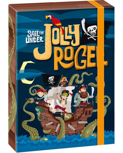 Кутия с ластик Ars Una Jolly Roger А4 - 1