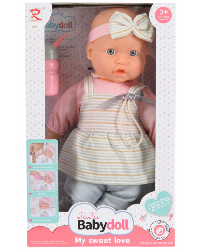 Кукла-бебе Tutu Love - С меко тяло, момиче, 41 cm - 1