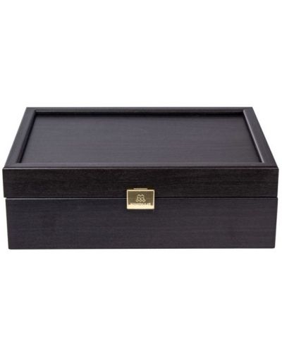 Кутия за фигури Manopoulos - дървена, черна, 23.6 x 16.4 cm - 1
