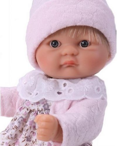 Кукла Asi Dolls - Бебе Чикита, с розовa жилетка и рокля на цветя - 2