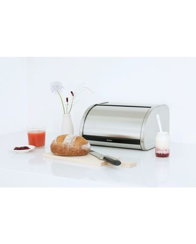 Кутия за хляб Brabantia - Roll Top, 11 l, Matt Steel - 4