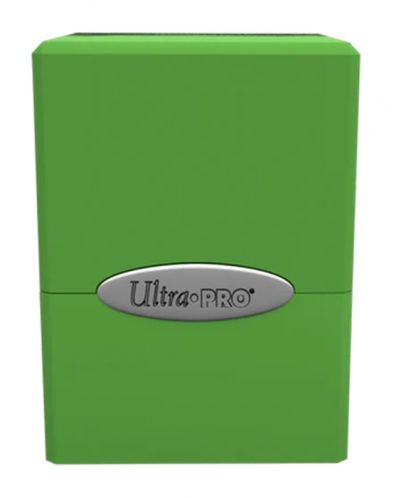 Кутия за карти Ultra Pro Satin Cube - Lime Green (100+ бр.) - 3