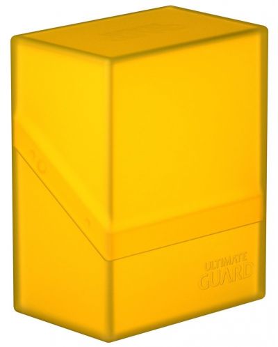 Кутия за карти Ultimate Guard Boulder Deck Case - Standard Size, жълта (60 бр.) - 1