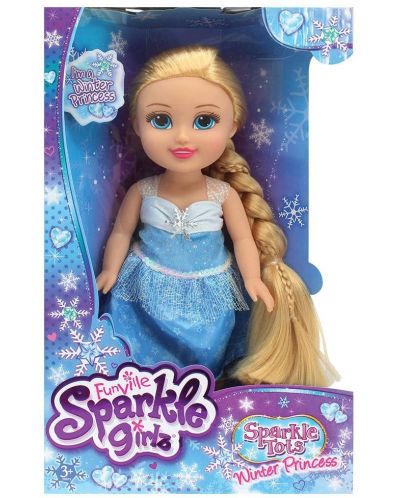 Кукла Funville Sparkle Girlz - Зимна принцеса, 33 cm, с руса коса - 1