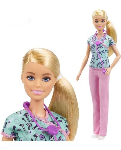 Кукла Mattel Barbie - С професия, Медицинска сестра - 5