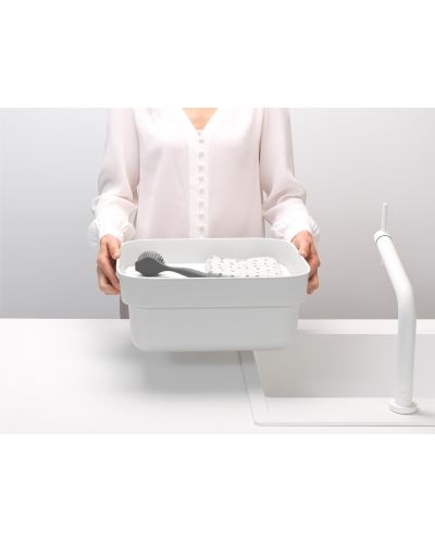Купа за миене и отцеждане Brabantia - SinkSide, Light Grey - 7