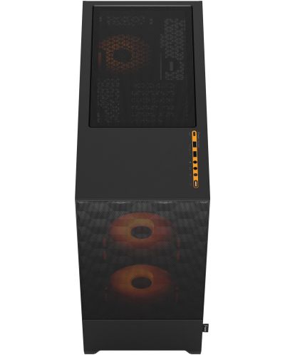 Кутия Fractal Design - Pop Air RGB, mid tower, оранжева/черна/прозрачна - 6