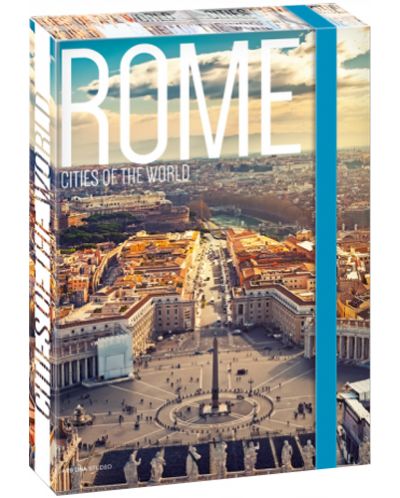 Кутия с ластик Ars Una Cities А4 - Rome - 1