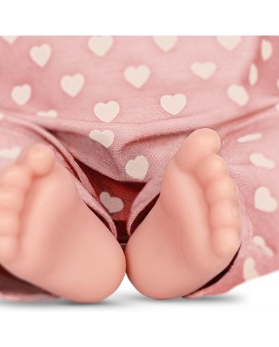 Кукла-бебе Battat Lulla Baby - С пижама на сърца и розова шапка - 3