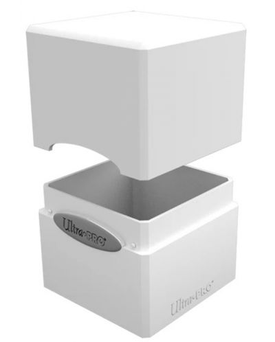 Кутия за карти Ultra Pro Satin Cube - Arctic White (100+ бр.) - 2