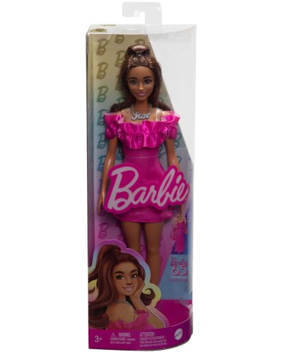 Кукла Barbie Fashionistas 217 - С розова рокля - 6