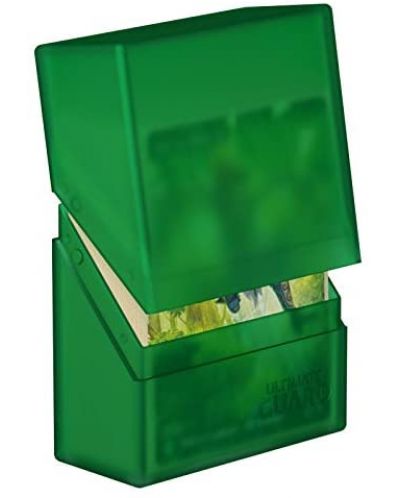 Кутия за карти Ultimate Guard Boulder Deck Case Standard Size - Emerald (40 бр.) - 2