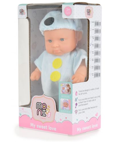 Кукла Moni Toys - Със син костюм на мишле, 20 cm - 3