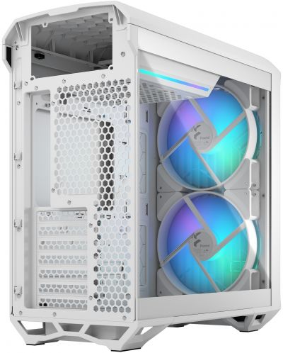 Кутия Fractal Design - Torrent Compact TG RGB, mid tower, бяла/прозрачна - 10