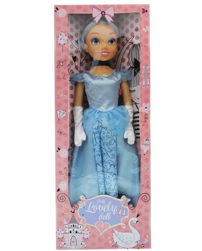 Кукла Bambolina - My lovely doll, със синя рокля, 80 cm - 2
