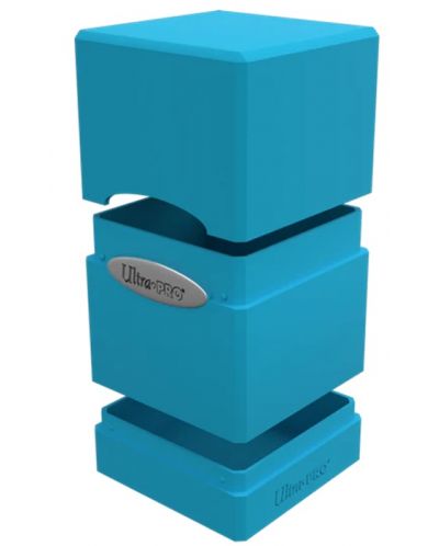 Кутия за карти Ultra Pro Satin Tower - Light Blue (100+ бр.) - 2