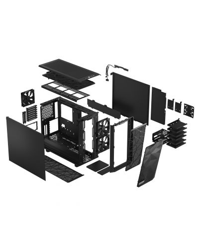 Кутия Fractal Design - Meshify 2 Solid, mid tower, черна - 10