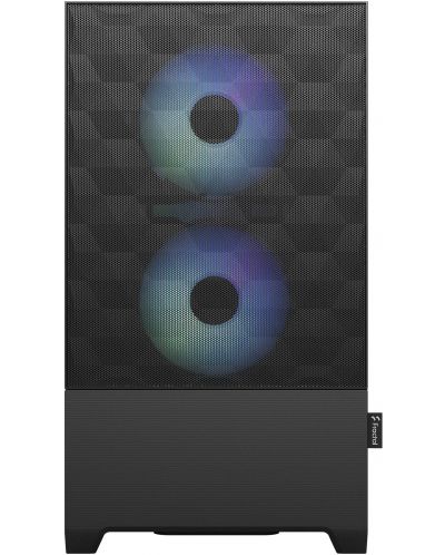 Кутия Fractal Design - Pop Mini Air RGB, mid tower, черна/прозрачна - 2