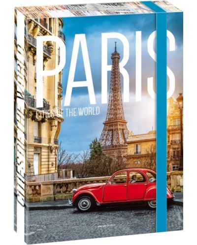 Кутия с ластик Ars Una Cities А4 - Paris - 1