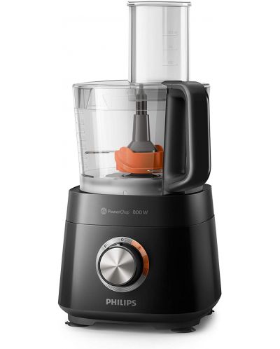 Кухненски робот Philips - HR7510/10, 800W, 3 степени, 2.1 l, черен - 2