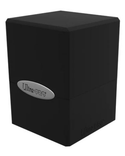 Кутия за карти Ultra Pro Satin Cube - Jet Black (100+ бр.) - 1